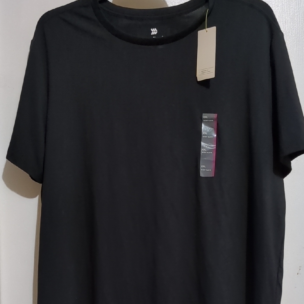 All in Motion Black Crew Neck Short Sleeve Tee XXL NWT - Picture 2 of 9